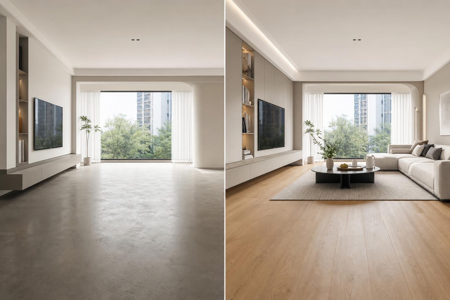 SPC flooring vs wood floor vs tile
